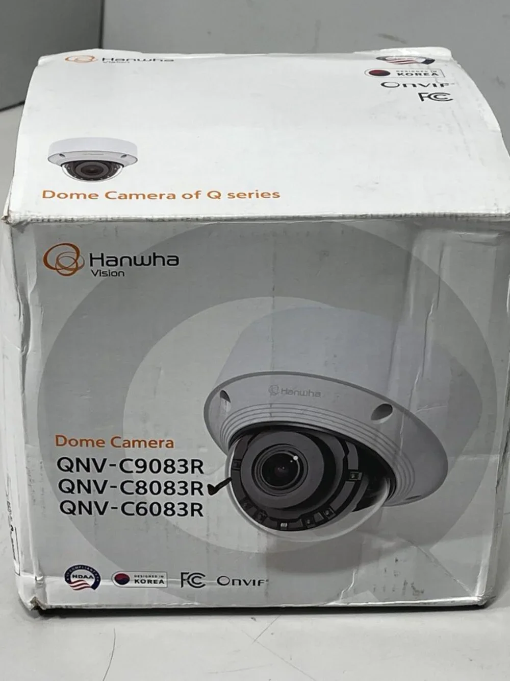 Hanwha Vision QNV-C8083R 5MP IR Vandal Dome Security Camera PoE Varifocal